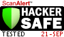 HACKER SAFE certified sites prevent over 99.9% of hacker crime.